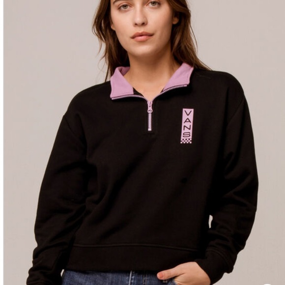 Sale Vans Side With Quarter Zip Womens 